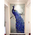 Glass Painting Designs Peacock Pattern Art Mural Mosaic Tile